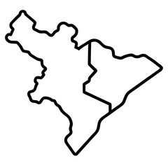 Minimalist Map Line Art Designs
