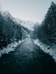 river in the mountains