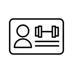 Gym Membership Vector Icon