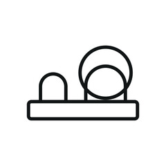 Dish drainer icon vector design templates simple and modern