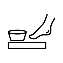 Pedicure Chair Vector Icon