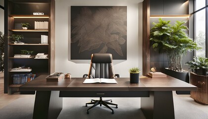 A refined workspace that promotes focus and clarity.  