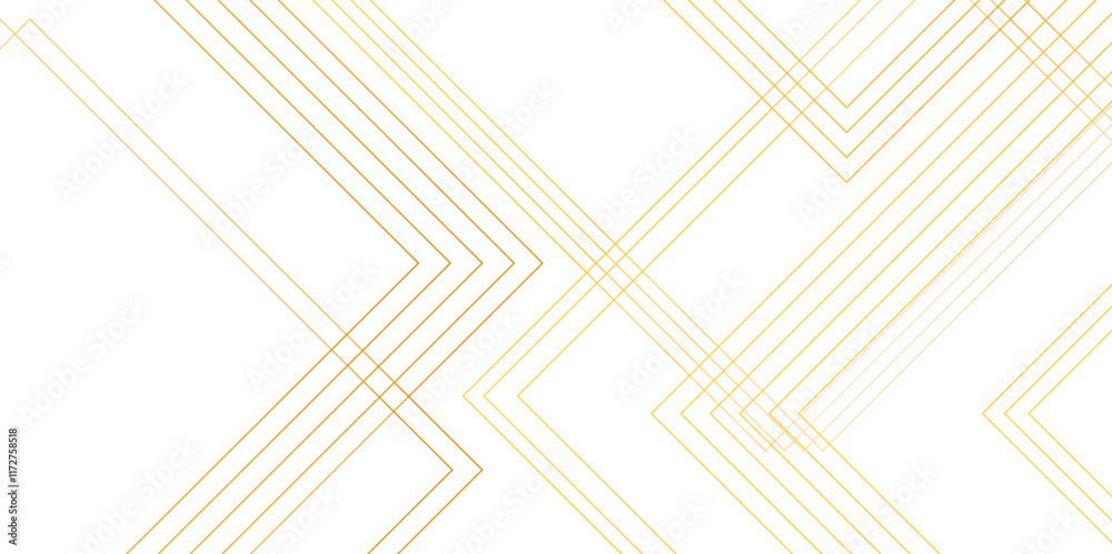 Poster elegant geometric gold line pattern on white background .futuristic digital landscape with lines. mi
