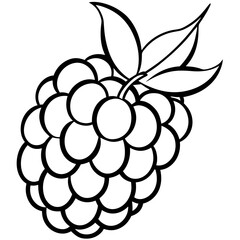 Elegant Wineberry Art in Vector Style