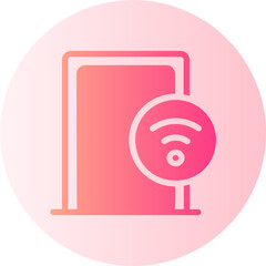 Smart Door gradient icon