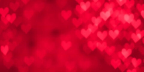 red background with hearts