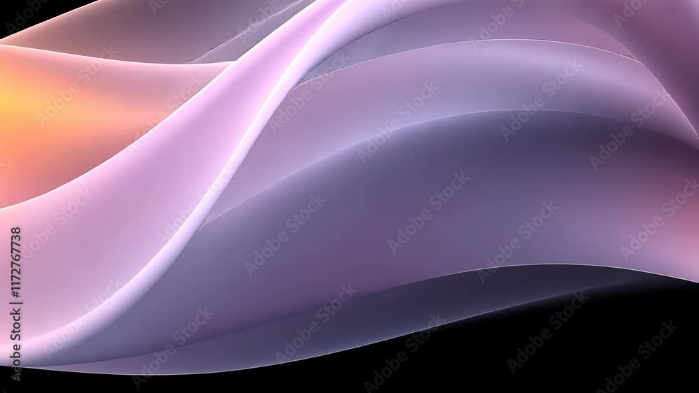 Poster abstract waves undulate gracefully, creating a dynamic interplay of colors in this captivating visua