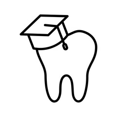 Dental Education Vector Icon