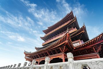 Historic buildings on the banks of the Yongjiang River