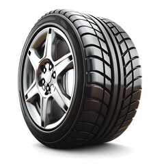 Obraz premium car tire icon white background vector