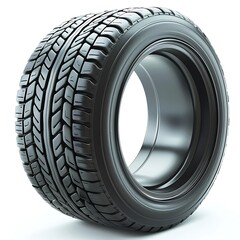 Obraz premium car tire icon white background vector