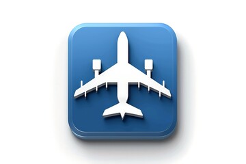 Fototapeta premium airport icon white background vector
