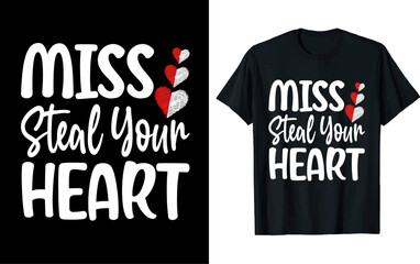 Valentine's day Vector t shirt design, vector illustration, Valentine's day design, silhouette style.
