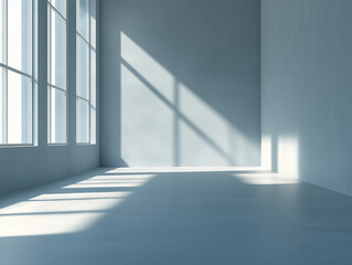 Obraz premium A vacant purple studio room serves as a backdrop for showcasing various products