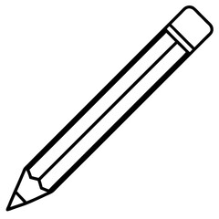 Minimalist Pencil Line Art Vector Design