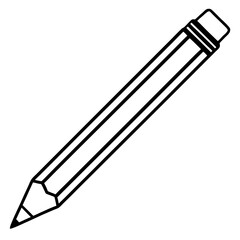 Minimalist Pencil Line Art Vector Design