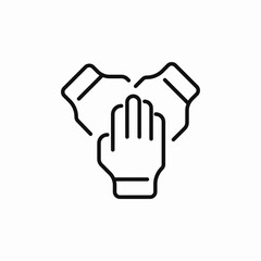 hands team icon vector sign