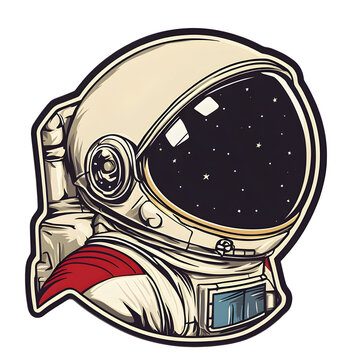recommend clip art: Astronaut Badge for Space Missions