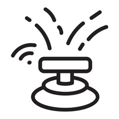 Sprinkler  line icon