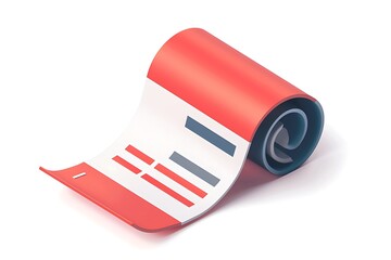 Obraz premium shopping receipt icon for ecommerce