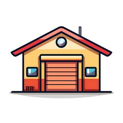 warehouse icon for storage and logistics