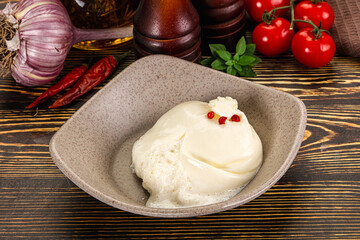 Italian soft young cheese burrata