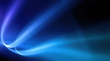 Fototapeta premium Esoteric light rays in blue shades creating a smooth abstract background