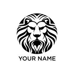 Royal Lion King desain logo inspirasi