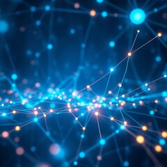 Fototapeta premium Digital Universe | Cosmic Web | Quantum Entanglement | Flow of Information | The Infinite Network
