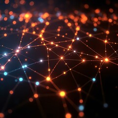 Fototapeta premium Network Topology | Graph Theory | Connectivity | Data Visualization | Abstract Network | Abstract Background