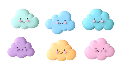 Cartoon Cloud Shapes