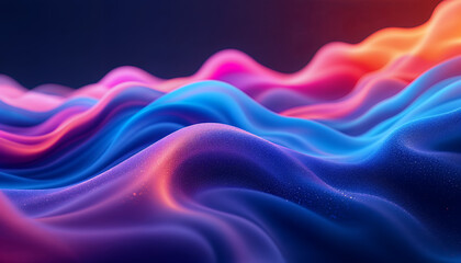 Obraz premium Abstract 3d render, colorful background design, modern illustration 