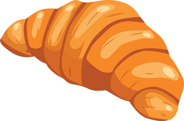 baguette bread vector, isolated on white background