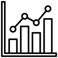 bar chart icon line