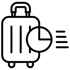 suitcase icon line
