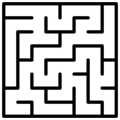 maze icon line