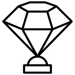 diamond icon line