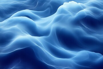 Fototapeta premium Abstract blue wave background.