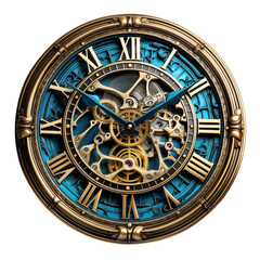 Obraz premium antique blue clock face