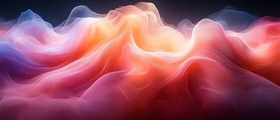 Obraz premium Abstract colorful flowing waves. (8)