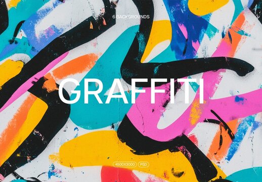 Abstract Graffiti Textures With Generative AI