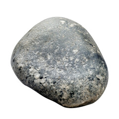 Fototapeta premium gray river stone isolated on white transparent background