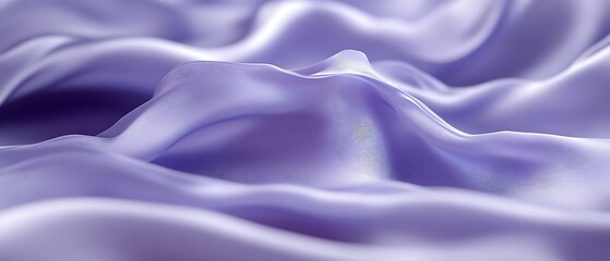 Fototapeta premium Draped lavender silk fabric texture.