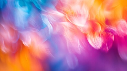 Fototapeta premium Vibrant abstract hues blend seamlessly in a colorful display of soft gradients.