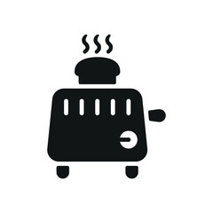 Toaster icon with a sleek and modern design, perfect for enhancing culinary, kitchenware, or lifestyle-themed projects