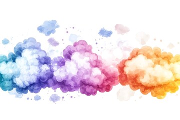 Fototapeta premium Valentine's day love celebration colorful abstract art in watercolor style environment