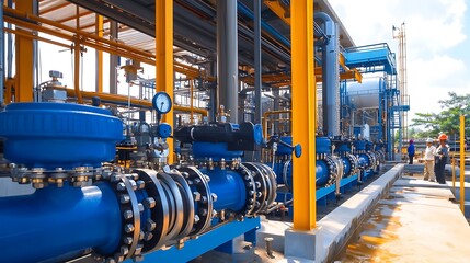 Industrial Plant Pipes and Valves: A Detailed View of Modern Refinery Equipment
