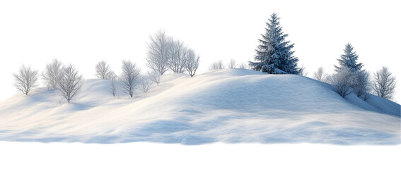 winter landscape with trees and snow