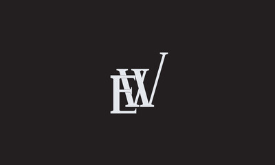 EW, WE, E , W , Abstract Letters Logo Monogram
