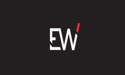 EW, WE, E , W , Abstract Letters Logo Monogram
